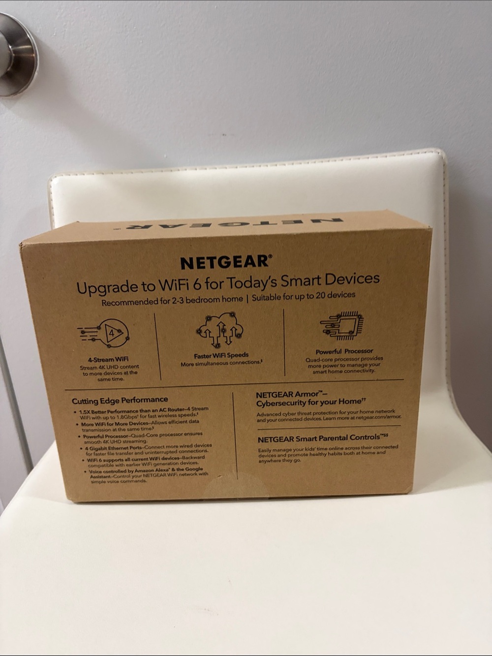 Netgear Nighthawk AX1800 WiFi 6 Router (R6700AX) - Picture 6 of 7